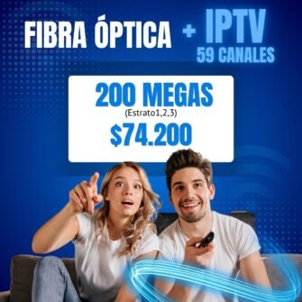 200 MEGAS + IPTV 59 CANALES EN VIVO