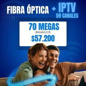 70 MEGAS + IPTV 59 CANALES EN VIVO